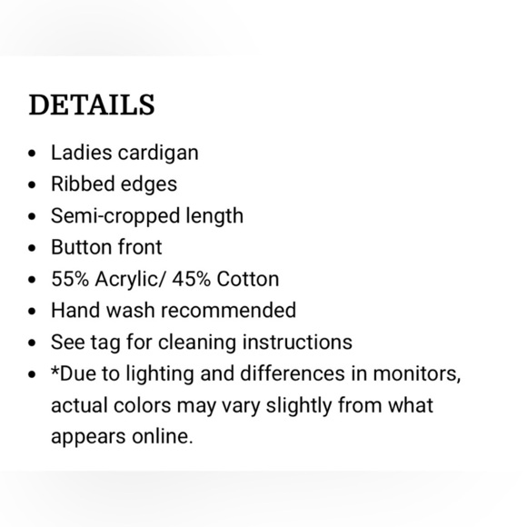 🌹NWOT: HEM & THREAD FLORAL OPEN STITCH CARDIGAN - Picture 3 of 8